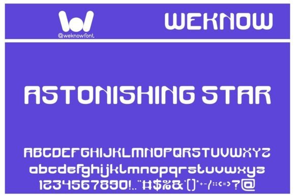 Astonishing Star: A Futuristic Font for Bold Creative Expression