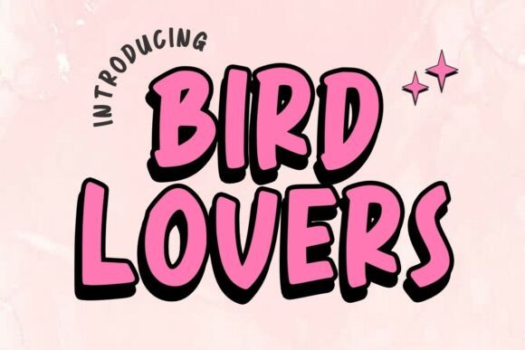 Bird Lovers: A Playful Font for Everyday Creativity