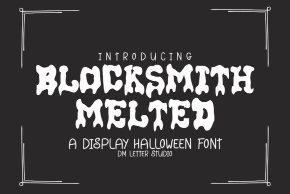 Blocksmith Melted: A Bold Varsity Font with a Liquid Edge