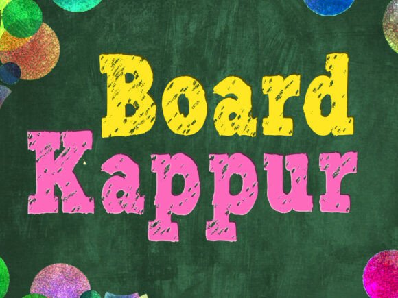 Board Kappur: Redefining Typography with Sketch-School Charm and Grunge Elegance