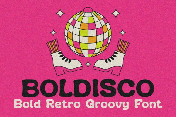 Boldisco – The Retro Funky Display Font That Makes Designs Dance