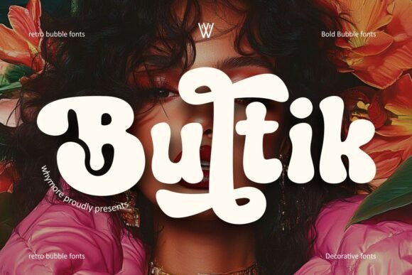 Bultik: A Retro Bubble Font for Modern Design Projects
