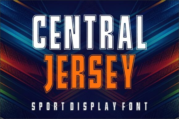 Central Jersey: The Bold Typography Choice for Dynamic Sports Design