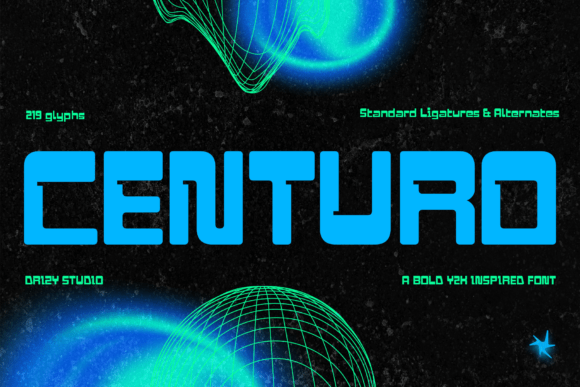 Centuro: The Y2K Bold Font Reviving Digital Optimism