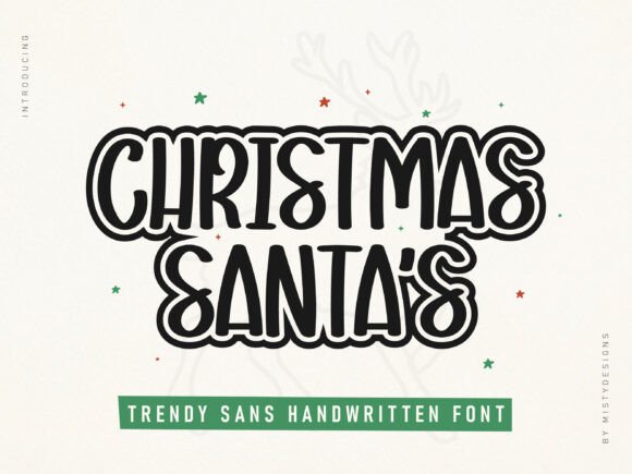 Christmas Santas: The Perfect Font for a Joyful Holiday Vibe