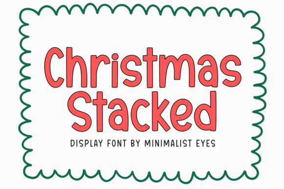 Christmas Stacked: A Bold Font for Creative Designs