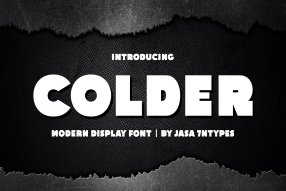 Colder: A Bold Modern Display Font for Impactful Visual Communication