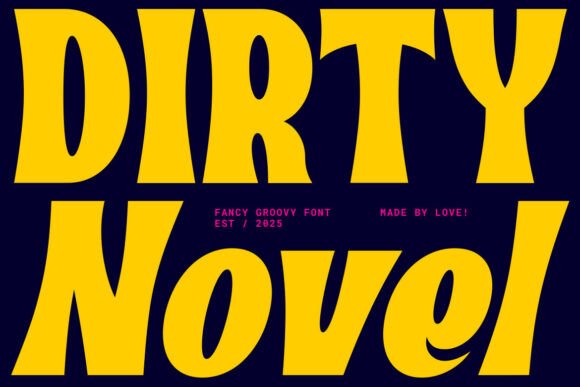Dirty Novel: A Bold Typeface Bridging the Retro and Modern Design Landscape