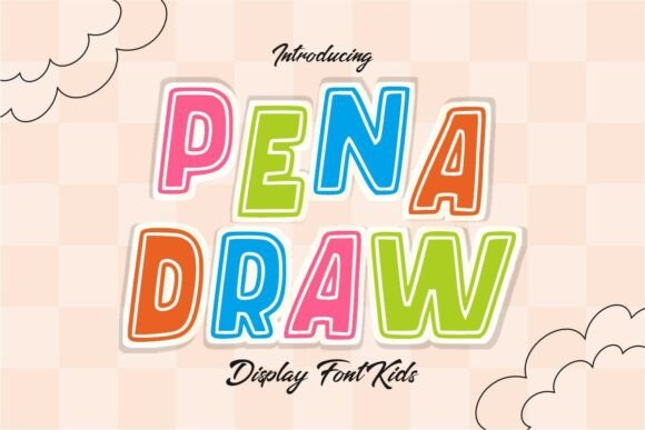 Discover the Enchanting World of Pena Draw: A Creative Font Designed for Kids