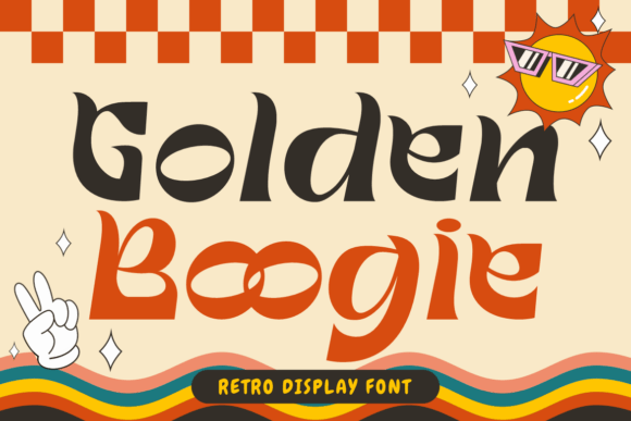 Golden Boogie: A Psychedelic-Inspired Display Font for Bold Design Projects