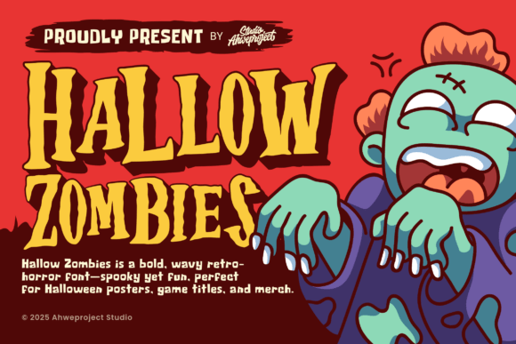 Hallow Zombies: A Retro-Horror Font for Bold, Playful Design