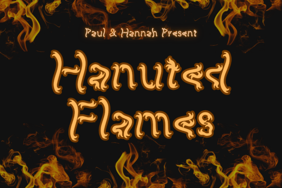 Halloween Typography with Haunted Flames