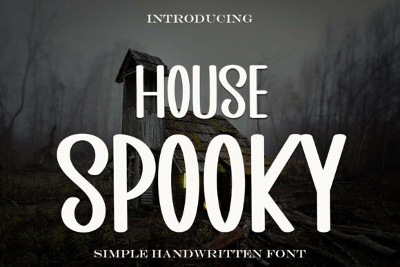 House Spooky: A Playful Font for Creative Expression