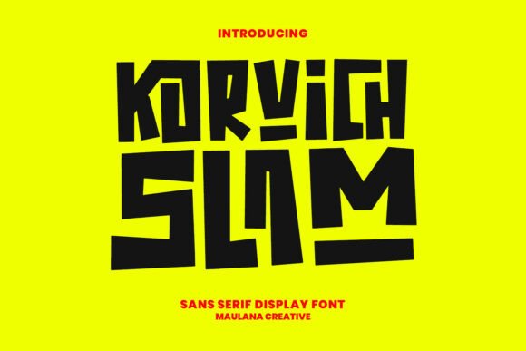 Korvich Slam: A Bold Typography Choice for Impactful Design