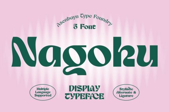 Nagoku: A Modern Retro Font for Expressive Design