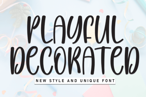 Playful Decorated: A Lively Font for Expressive Designs