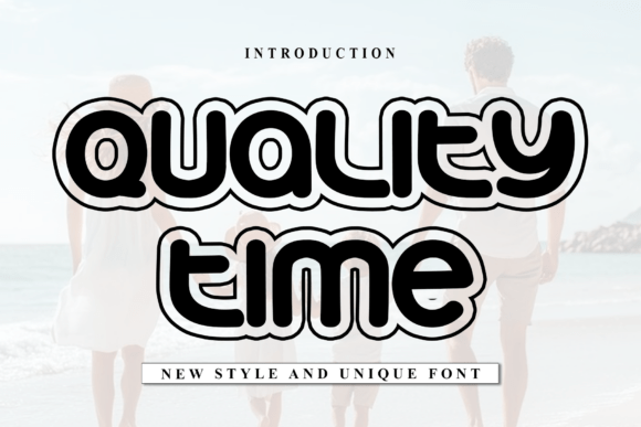 Quality Time: A Retro Rounded Display Font for Modern Creative Projects