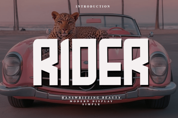Rider: A Bold Font for High-Impact Design
