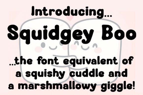 Squidgey Boo: A Joyful Font for Playful Designs