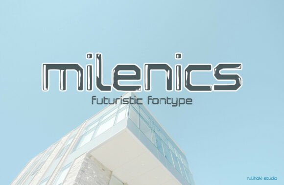Step Into the Future With Milenics Font