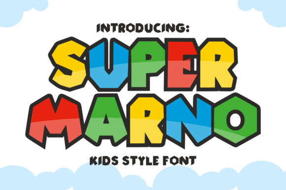 Super Marno: A Playful, Uppercase-Only Font for Children’s Creative Projects