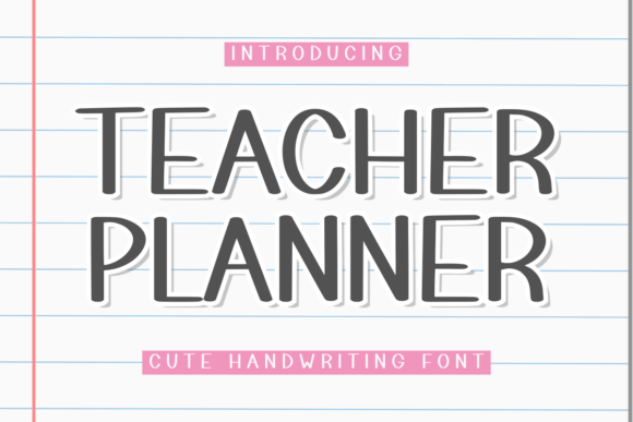 Teacher Planner: A Warm, Handwritten Font for Everyday Design