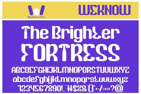 The Brighter Fortress: Playful Typography Meets Retro Style