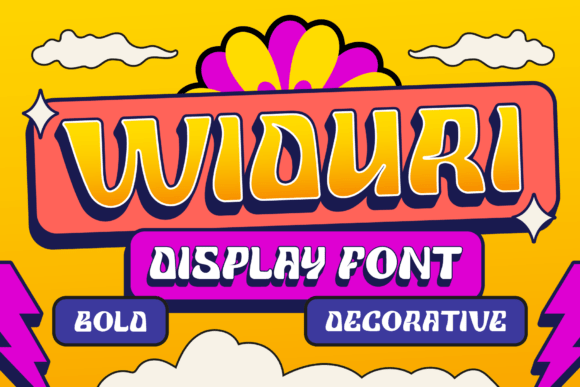 Widuri: A Bold Retro Display Font for Expressive Design